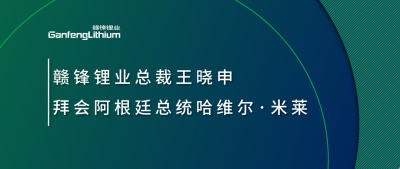 赣锋锂业总裁王晓申拜会阿根廷总统哈维尔·米莱