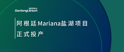 赣锋锂业阿根廷Mariana盐湖项目正式投产